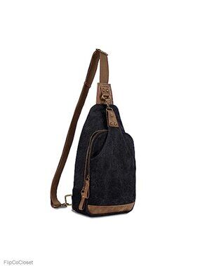 Unisex Canvas Concealed Carry Sling Bag Crossbody Backpack Purse